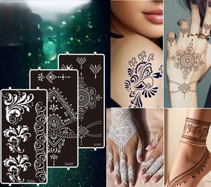 Henna Stencils, Temporary Henna <strong>Tattoo</strong> Stencils, Henna <strong>Tattoo</strong> Set for Women Girls Teens Face Paint Body Art - Product Image 6