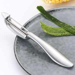 Éplucheur en acier inoxydable, outil de cuisine multifonctionnel pour pommes de terre, pommes, melons, lame tranchante, poignée en alliage de zinc, lavage à la main uniquement - Product Image 2