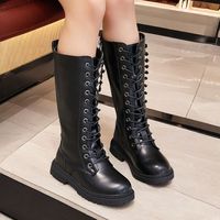 Bottes hautes pour filles, collection automne-hiver, confortables et chaudes, style tendance, pour enfants