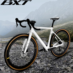 BXT Vélo de <span class=keywords><strong>Gravel</strong></span> en Fibre de Carbone à Frein à Disque 700*40C Vélo de Route Câblage Interne Complet GRX-600 1X11S Vélo Super Léger - Product Image 6