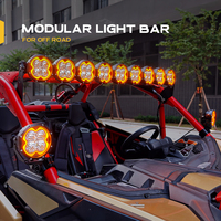 Barre lumineuse LED modulaire pour toit 38/40/42/48/50/52 pouces RGB Overland compatible avec Ford Ranger Hilux RAM 2500 3500 4WD Ute 4x4 SUV tout-terrain UTV