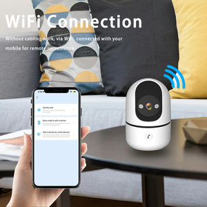 屋内スマートWiFiホームセキュリティCCTVカメラ360度WiFi小型カメラデュアルライトソースフルカラーナイトビジョンカメラ - Product Image 3