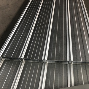 Tôle ondulée PPGL en acier Galvalume prépeint, tuile de toiture colorée durable - Product Image 1