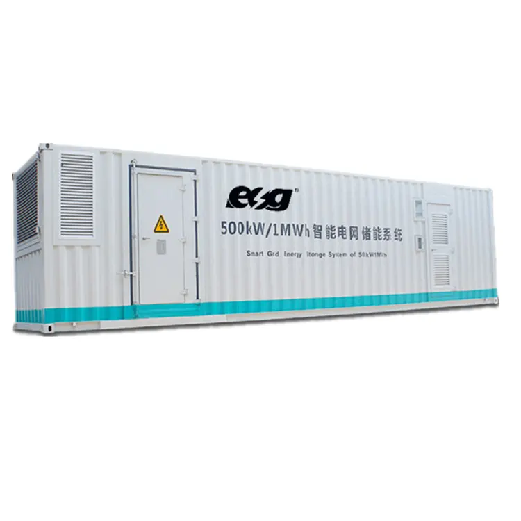 ESG 100KW 500KW 1000KW Ess الحاويات الضوئية ليثيوم lifepo4 حافظة بطاريات نظام