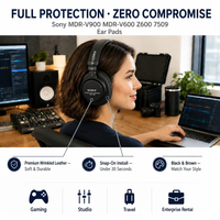Coussinets de remplacement effet peau froissée compatibles avec les casques MDR-Z600 Z900 V600 V900 V900HD 7509 7509HD