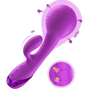 Inflatable Anal Dildos G Spot Rabbit Vibrator Massager Soft Silicone Anal Sex For Women Couples