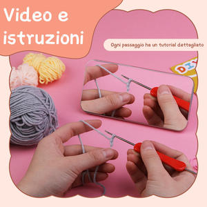 Kit de crochet 2025 pour débutants et adultes, lot de matériel pour poupée éléphant en <span class=keywords><strong>tricot</strong></span>, lot de matériel de crochet fait main, bricolage animal - Product Image 4