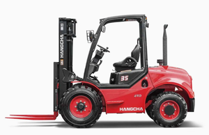 Montacargas Todoterreno Hangcha 2.5t 4WD, MOQ 1, Colores Personalizables, Mástil de 2/3 Etapas, Neumáticos Neumáticos, Motor Diésel, Garantía de 2 Años - Product Image 4