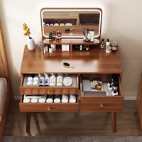 2025 nouvelle coiffeuse de chambre Simple moderne avec Style chinois nouveau miroir intégré maquillage vanité bureau pour chambre principale
