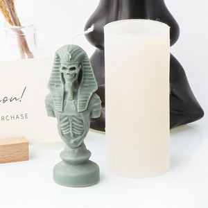 Stampo per scacchi in stile 11 modelli in Silicone STL gioco di scacchi Set del <span class=keywords><strong>regno</strong></span> egiziano resina aromaterapia fai da te stampi in gesso artigianali fatti a mano - Product Image 5