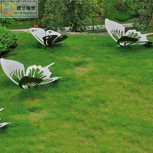 Jiahua Stainless Steel Mirror Butterfly Outdoor Garden Sculpture Weather Resistant Freestanding Animal Shape Decorative Ornament - Product Image 3