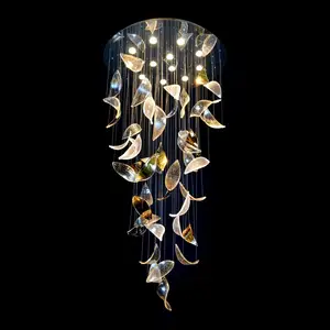 사용자 정의 LED 램프 GU10 천장 크리스탈 샹들리에 다채로운 교수형 빛