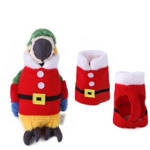 Parrot Bird Autumn and Winter Thick Warm Clothes Flying Suit <b>Sweater</b> Christmas Clothes Santa Clothes with Hood - Product Image 1