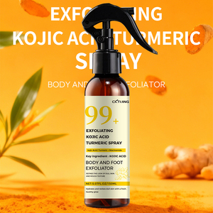 Spray Corporel Exfoliant Hydratant au Curcuma et à l'Acide Kojique pour les Pieds, Soin Doux à la Kératine, Vente en Gros - Product Image 2