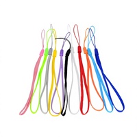En gros, cordon court en nylon pour téléphone, lampe de poche, ventilateur électrique, clé USB, et cordon de poignet
