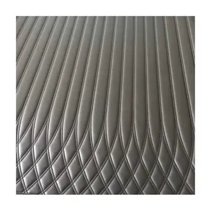 Rouleau de cuir matelassé brodé de voiture de style <span class=keywords><strong>Florence</strong></span> cuir PU PVC pour la fabrication de tapis de pied intérieurs de voiture - Product Image 1