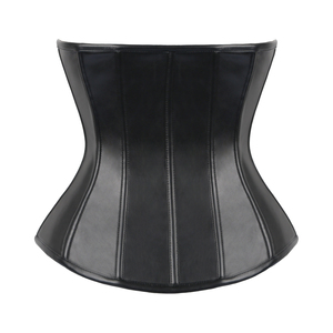 PU Leather Waist <strong>Trainer</strong> Corset <strong>Prom</strong> Fishbone Tummy Shaper Elegant Corset Dress Waist Support Femme Corset - Product Image 5