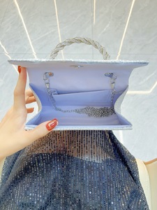 Nouveau Sac à Rabat pour Femme, Style Urbain Simple, en Polyester Pailleté, avec Fermeture Magnétique, pour Soirée, Tanjing - Product Image 3