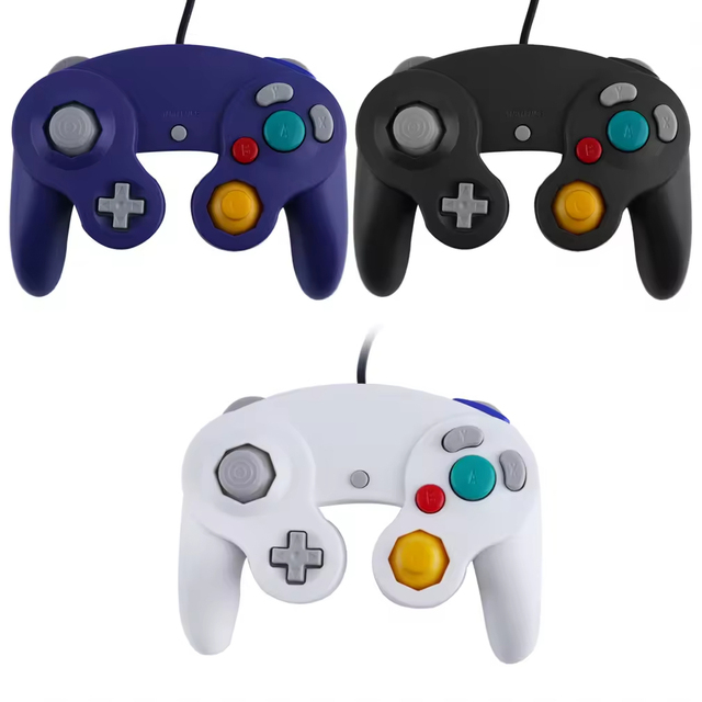 Gamepad Controller for GameCube NGC with Vibration Motor 1 Year Warranty Retail Package for nintendo Ngc