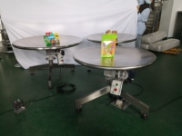 Table rotative en acier inoxydable avec vitesse de rotation de 5 tr/min, qualité alimentaire, contrôlée par PLC pour le traitement des bonbons/du sucre