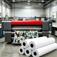 Papier de transfert par sublimation à toucher doux en rouleau pour tissus en polyester et vêtements