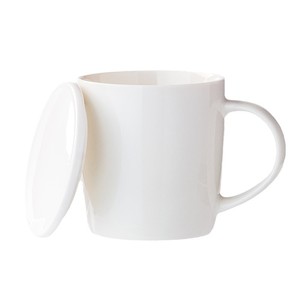Tasse en céramique Cerouky avec couvercle, tasse à café de grande capacité 301-400 ml pour cadeaux d'affaires - Product Image 1
