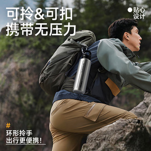 Temeco Quick Opening Insulated Water Bottle No Screw Thread Sports Bottle Hot Cold Drink 500Ml - Product Image 4