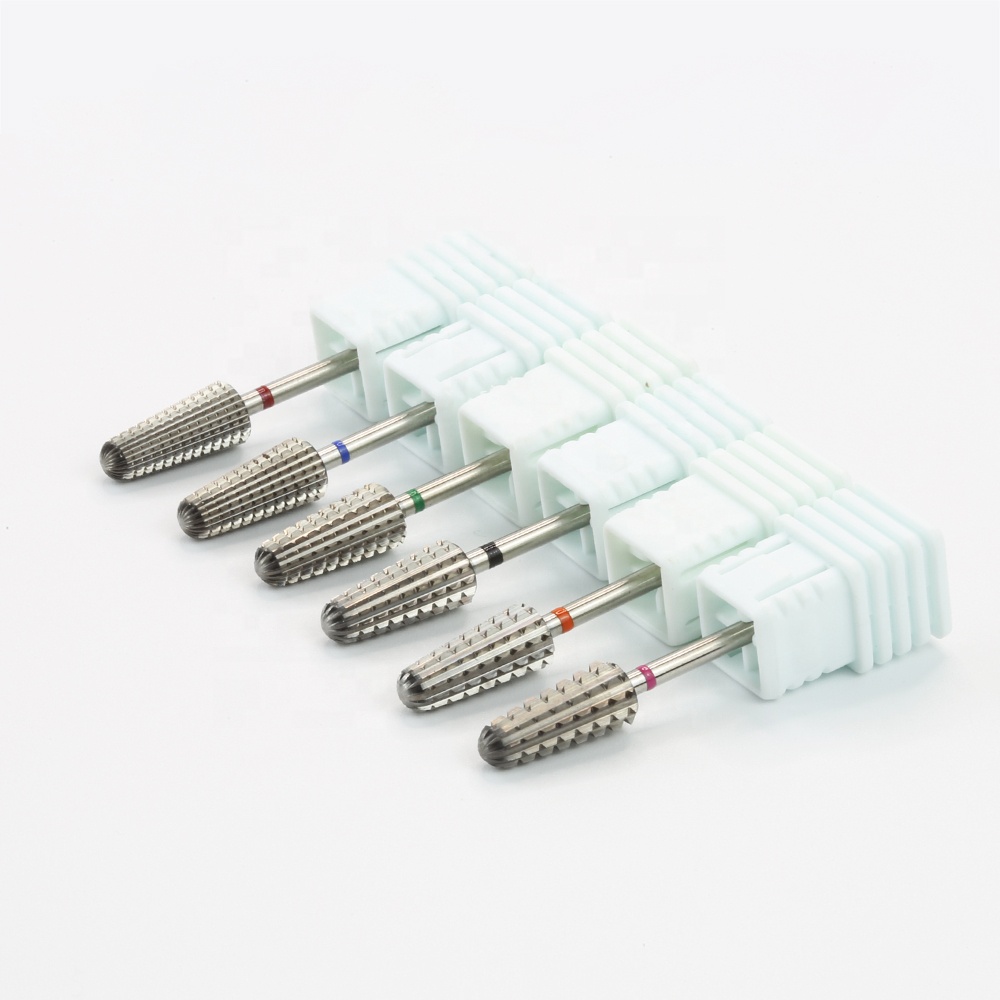 Professional Cutting Teeth Gel Remove Electric Filing Tungsten Carbide Manicure Volcano Bits for Nails Drill