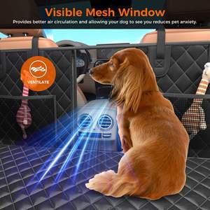 Nouvelle Housse de Siège Auto pour Animaux de Compagnie Personnalisée, Imperméable, en Coton Solide avec Fenêtre en Maille, Antidérapante, pour Chats et Chiens - Product Image 3