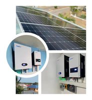 Juego completo de uso doméstico estándar de EE. UU., 10kw, generador solar fuera de la red, sistema de energía de almacenamiento de energía de respaldo, Kit de paneles solares