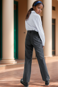 Factory Custom OEM ODM Kids Children <strong>School</strong> Uniform <strong>Navy</strong> <strong>Blue</strong> Front <strong>Trousers</strong> Poly Viscose <strong>School</strong> Uniform Pants <strong>School</strong> <strong>Trousers</strong> - Product Image 6