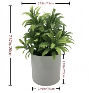 Nouveauté très demandée : Arbustes artificiels d'eucalyptus et de romarin simulés, <span class=keywords><strong>en</strong></span> pots cylindriques <span class=keywords><strong>en</strong></span> pulpe, écologiques, pour l'exportation - Product Image 5
