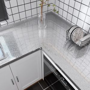 ORON DECO Custom 3D carta da parati autoadesiva <span class=keywords><strong>per</strong></span> <span class=keywords><strong>mobili</strong></span> in alluminio da cucina adesivo da parete Peel and Stick impermeabile carta da parete - Product Image 2