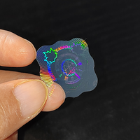 Etiquetas Adhesivas Holográficas 3D Personalizadas, Material PET Anti-Falsificación, Etiquetas Transparentes con Logotipo