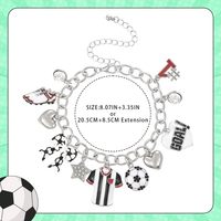 Bracelet de football pour femmes, avec breloques GOAL, Sneaker et Trophée sportifs, mignon, réglable, pour le jour du match, bijoux en gros