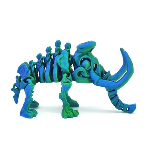 Juguete novedoso y peculiar, serie de dinosaurios multicolor impresos en 3D con articulaciones móviles, decoración de escritorio, figura coleccionable - Product Image 6