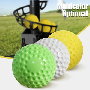 Máquina de lanzamiento de béisbol con hoyuelos, entrenamiento de <span class=keywords><strong>pelota</strong></span>, softbol, práctica al aire libre, Material de PU, <span class=keywords><strong>pelota</strong></span> <span class=keywords><strong>amarilla</strong></span> - Product Image 4