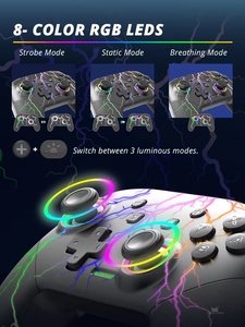 Para Data Frog S80 Thunder <span class=keywords><strong>Color</strong></span> Joysticks inalámbricos Gamepad para NS/Switch Lite/OLED/<span class=keywords><strong>PC</strong></span> con función de motor de vibración - Product Image 4