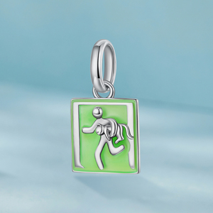 Pendentif Lumineux en Argent Sterling 925 pour Femme, Perles Bicolores <span class=keywords><strong>Teckel</strong></span> Évadant, Bijou DIY pour Amoureuse des Animaux, Cadeau SCC3264 - Product Image 2