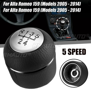 Palanca de Cambios de Cuero PU de 5 Velocidades para Alfa Romeo 159 Brera 2005-2014 Spider 2005-2011 - Product Image 1