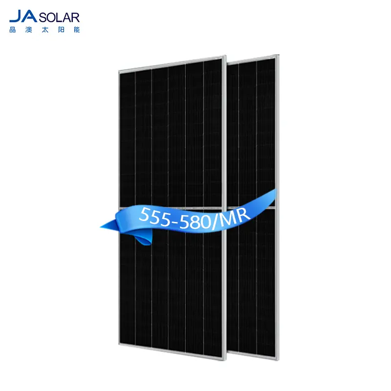 JA שמש סיטונאי של זול מחיר JAM72D40 555-580 MB N-סוג כפול סולארי זכוכית