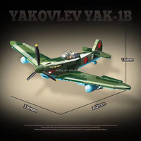 Kit de modèle en plastique neuf de l'Avion de chasse historique Yak-1B de l'Armée de l'Air soviétique de la Seconde Guerre mondiale, ensemble de blocs de construction DIY, avion de combat historique