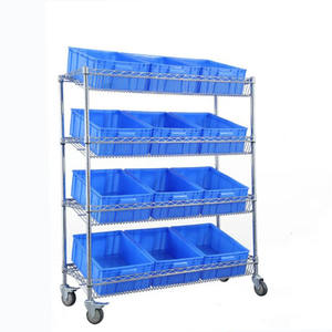 Estante de Alambre para Almacén, Cromado, Antiestático, Estante de Exhibición para el Hogar con Ruedas - Product Image 2