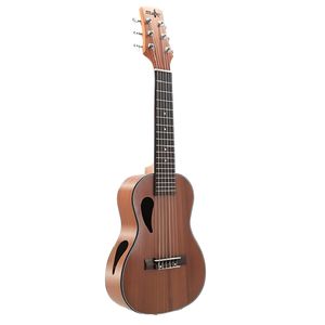 La guitarra de <span class=keywords><strong>madera</strong></span> de Sapele de 28 pulgadas más vendida con 6 cuerdas de nailon y metal Ultimate Hybrid Guitar y <span class=keywords><strong>ukelele</strong></span> - Product Image 1
