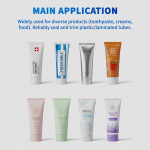Machine de remplissage et de scellage de tubes semi-automatique pour gels plastiques laminés, nettoyant facial, gel d'<span class=keywords><strong>aloe</strong></span> <span class=keywords><strong>vera</strong></span>, gel capillaire - Product Image 2