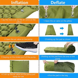 Matelas Gonflable Double IRONDONKEY pour Camping en Plein Air avec Pompe Intégrée, Matelas Étanche – Direct Usine - Product Image 4