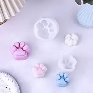 Early Riser Flash diamond cat claw fondant simulation silicone mold baking jelly pudding diy car decoration handmade soap mold