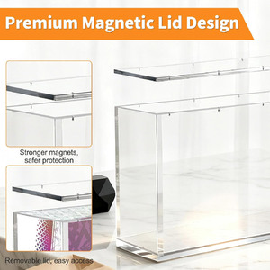 Boîte de présentation en acrylique transparente avec couvercle magnétique compatible avec la collection Prismatic Evolutions Super Premium, Prismatic Evolutions SPC - Product Image 3