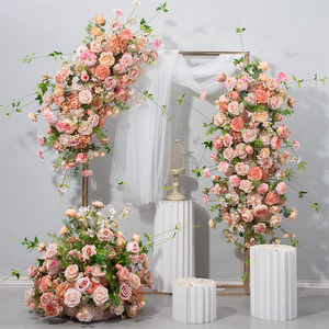 M-FAB008 Hot Bán Hàng Đám Cưới Vòm Hoa Sang Trọng Màu Trắng Vòm Hoa <span class=keywords><strong>Arrangemnt</strong></span> Nhân Tạo Tăng Hoa Vải Vòm Cho Tổ Chức Sự Kiện Trang Trí Nội Thất - Product Image 4