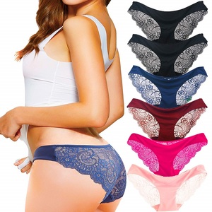 Rts Groothandel Kant Vrouwen Slipje Katoen Kruis Dame Slipje Naadloze Strings Sexy Slips Ademend Mooie Vrouwen Ondergoed - Product Image 2